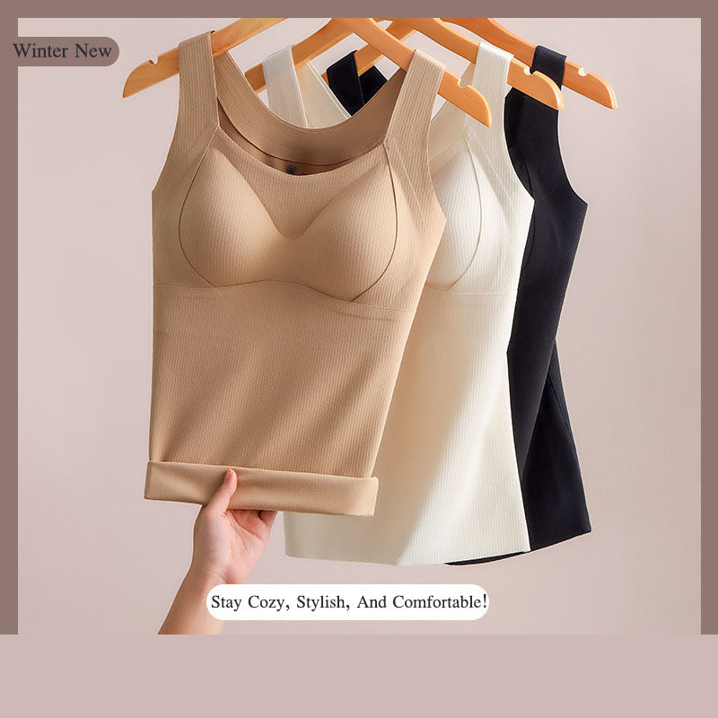 Black Friday Big Sale Women's Thermal Tank Tops With Built-in Bra