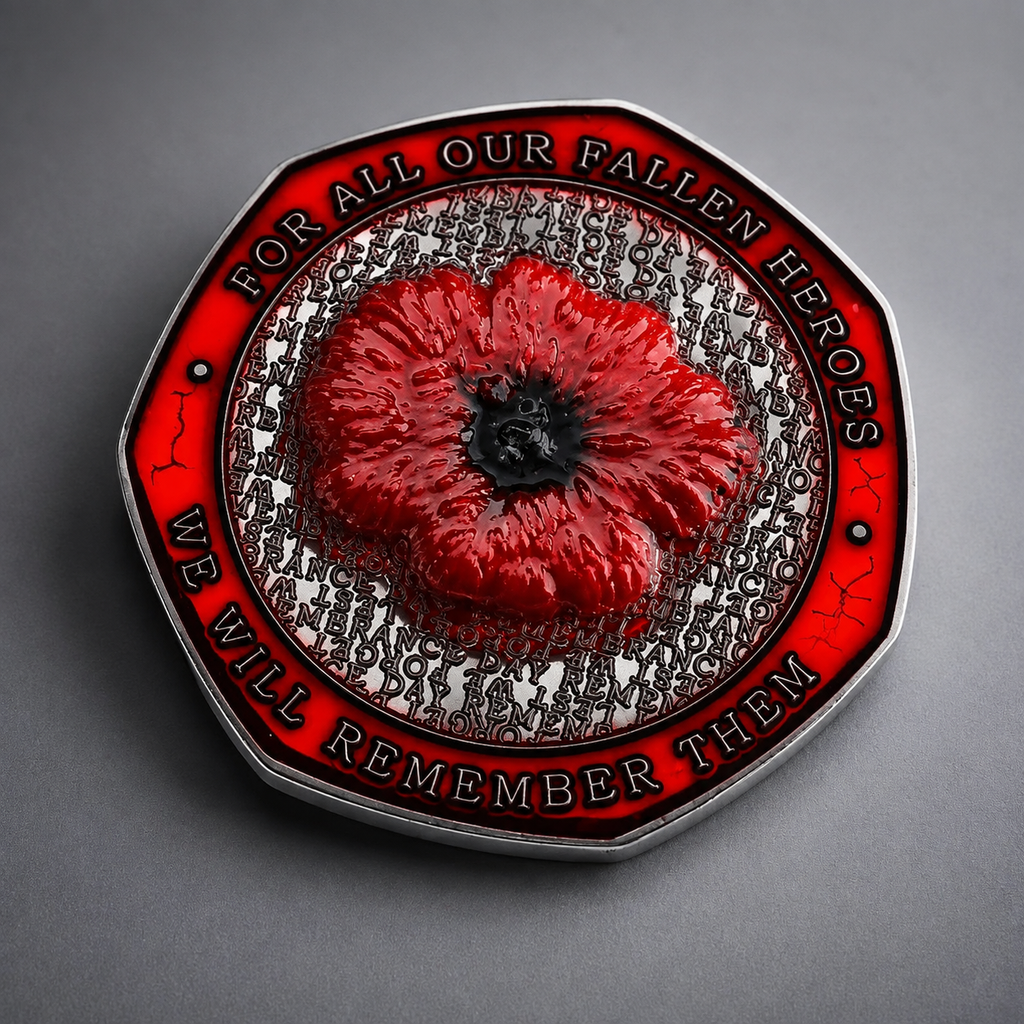 Limited Edition - Red Poppy Heroes Commemorative Coins