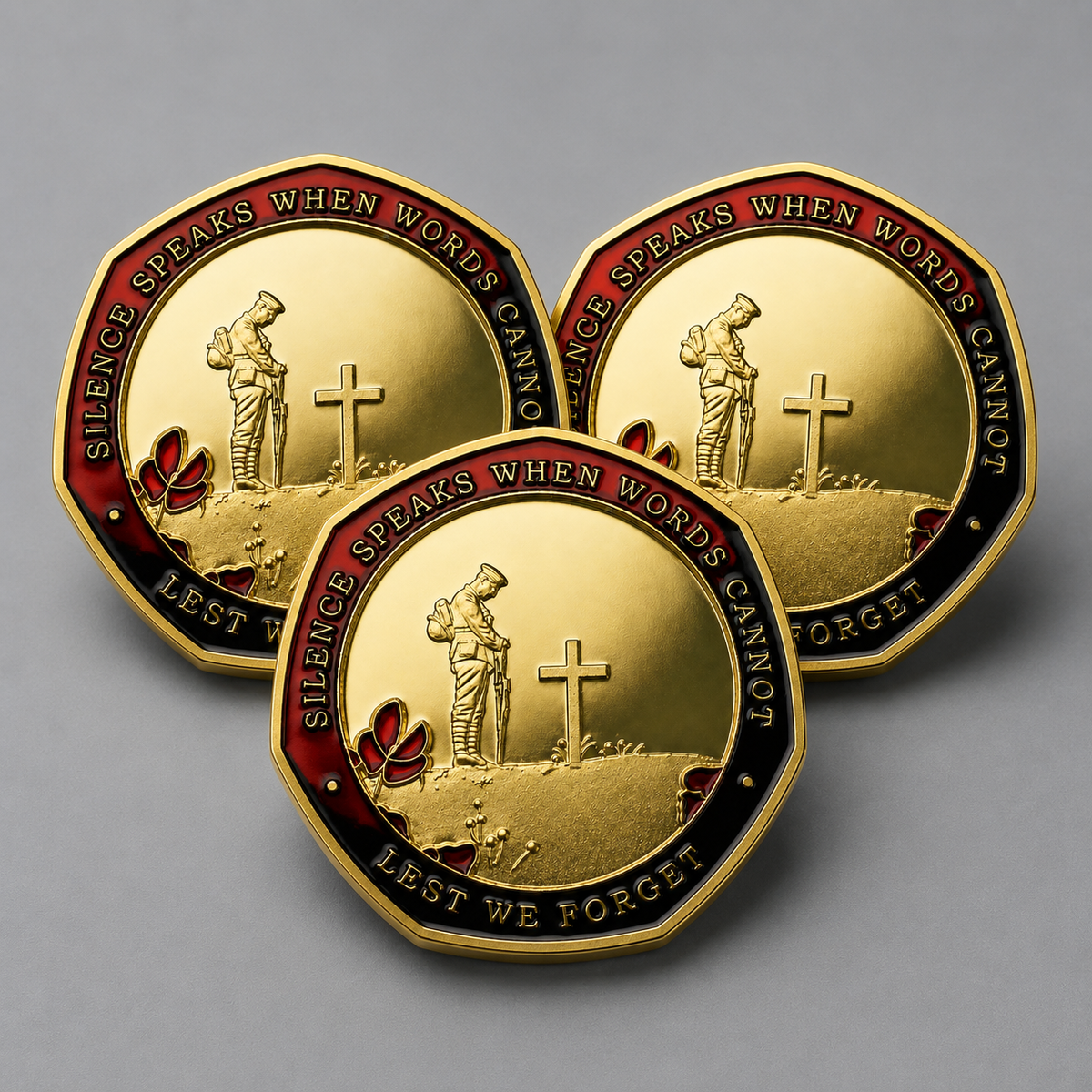 Limited Edition - Red Poppy Heroes Commemorative Coins