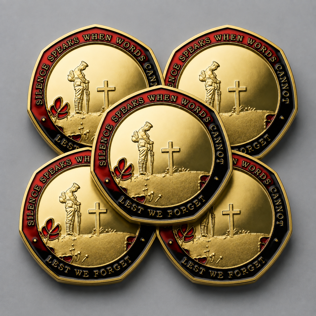 Limited Edition - Red Poppy Heroes Commemorative Coins