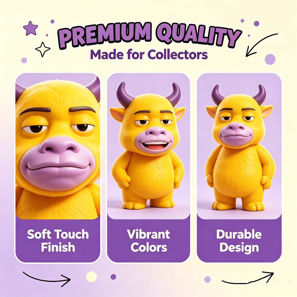 Weird Bull Mystery Blind Box Series | 24‑in‑1 Collectible Cute Character Figurines, Surprise Advent Calendar Gift Set
