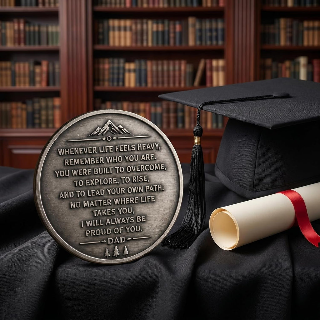To My Son Inspirational Keepsake Coin From Dad