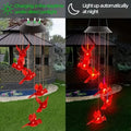 Solar-Powered Cardinal Bird Bell Lights for Garden & Patio