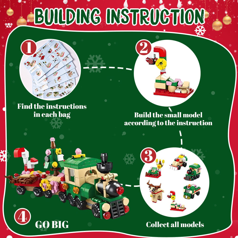 Early Xmas Sale 49% OFF-Advent Calendar Kids Christmas Building Blocks
