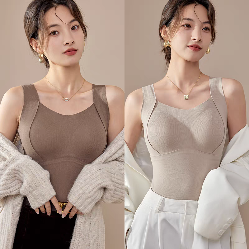 Black Friday Big Sale Women's Thermal Tank Tops With Built-in Bra