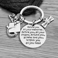 2024 Graduation Keychain-Behind You All Your Memories Before You All Your Dreams