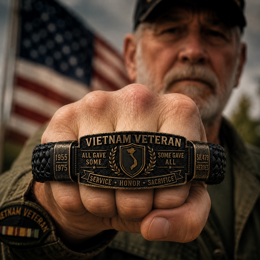 Last Day Promo: 49% OFF  -Vietnam Veteran Honor Bracelet
