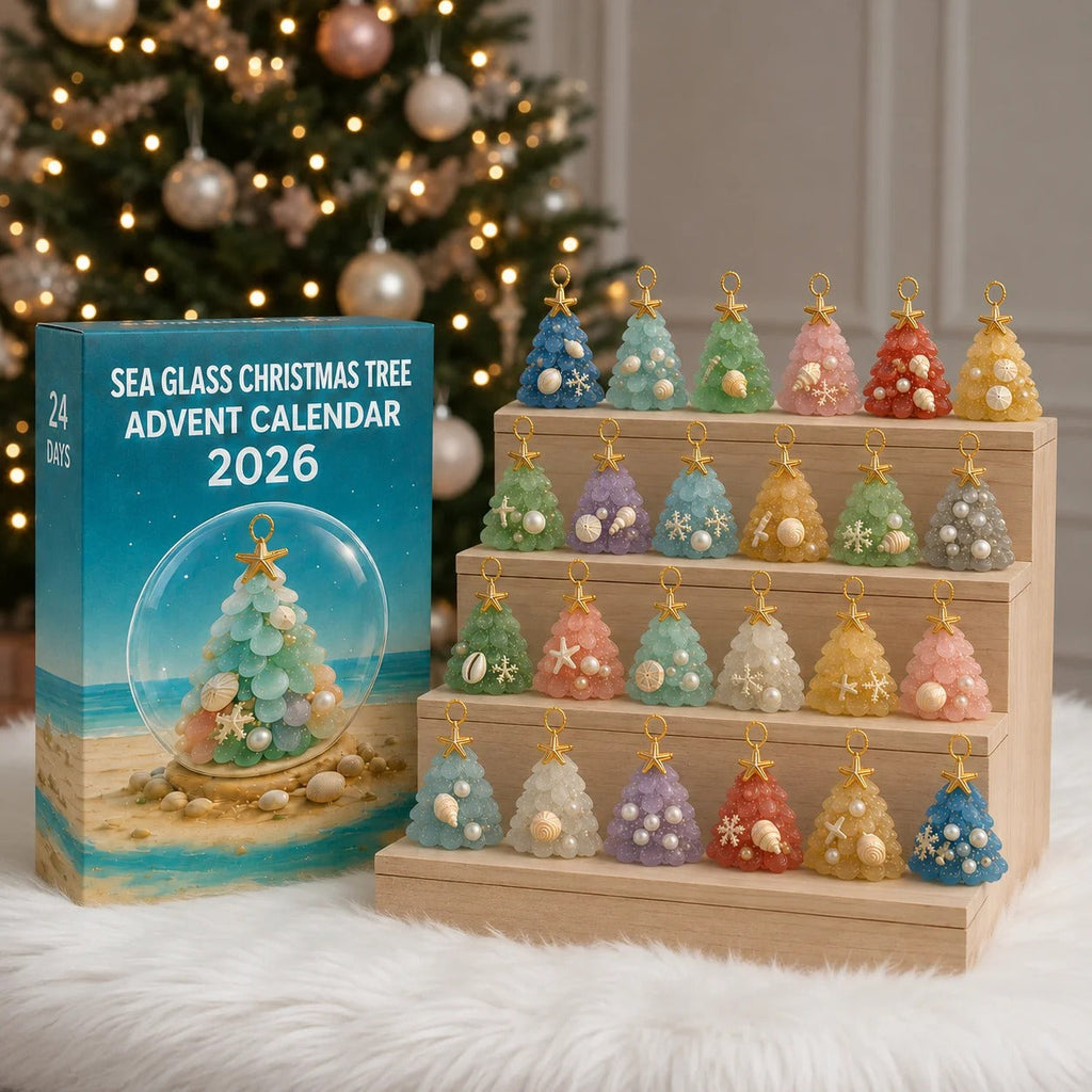 Sea Glass Christmas Tree Ornament Advent Calendar