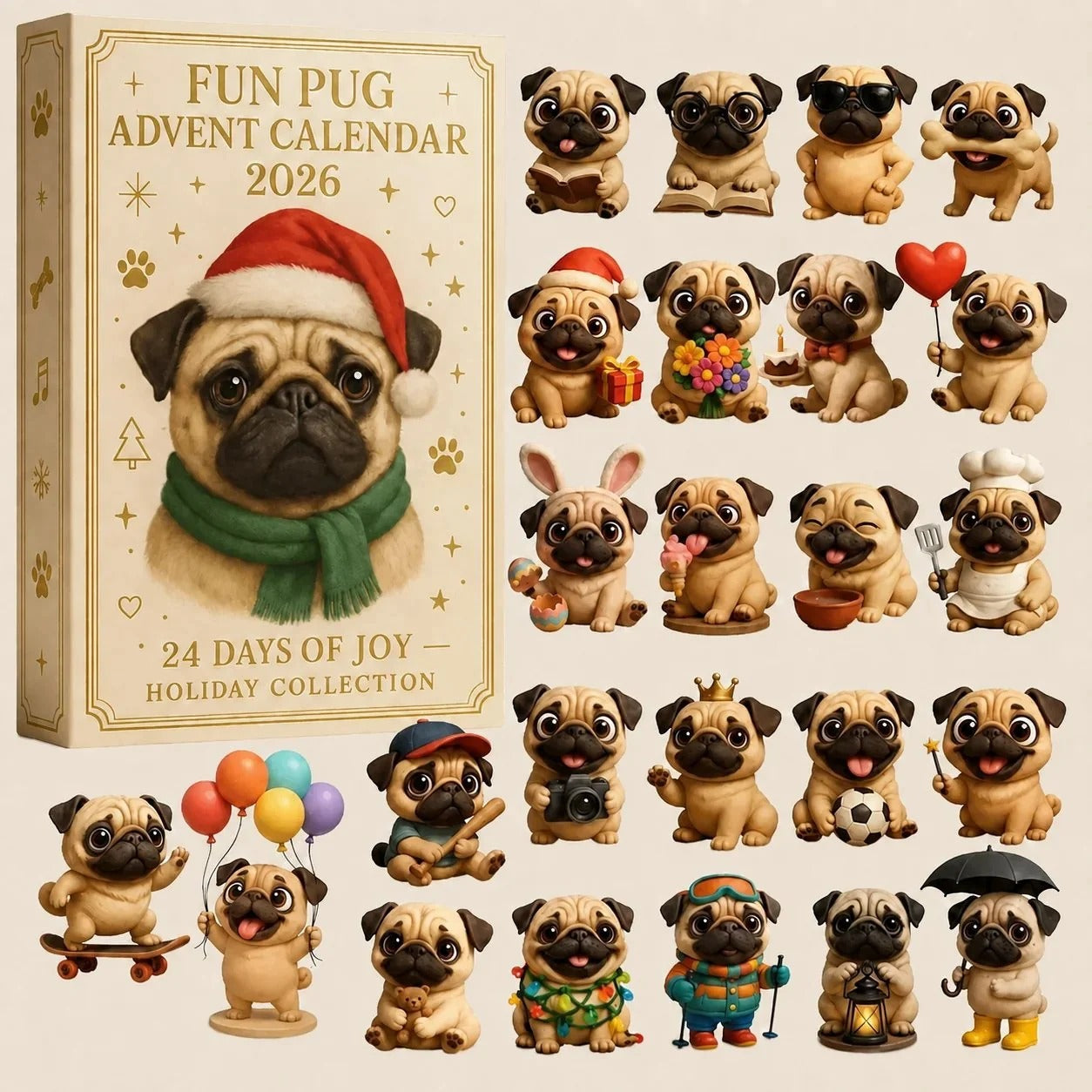 2026 Fun Pug Advent Calendar