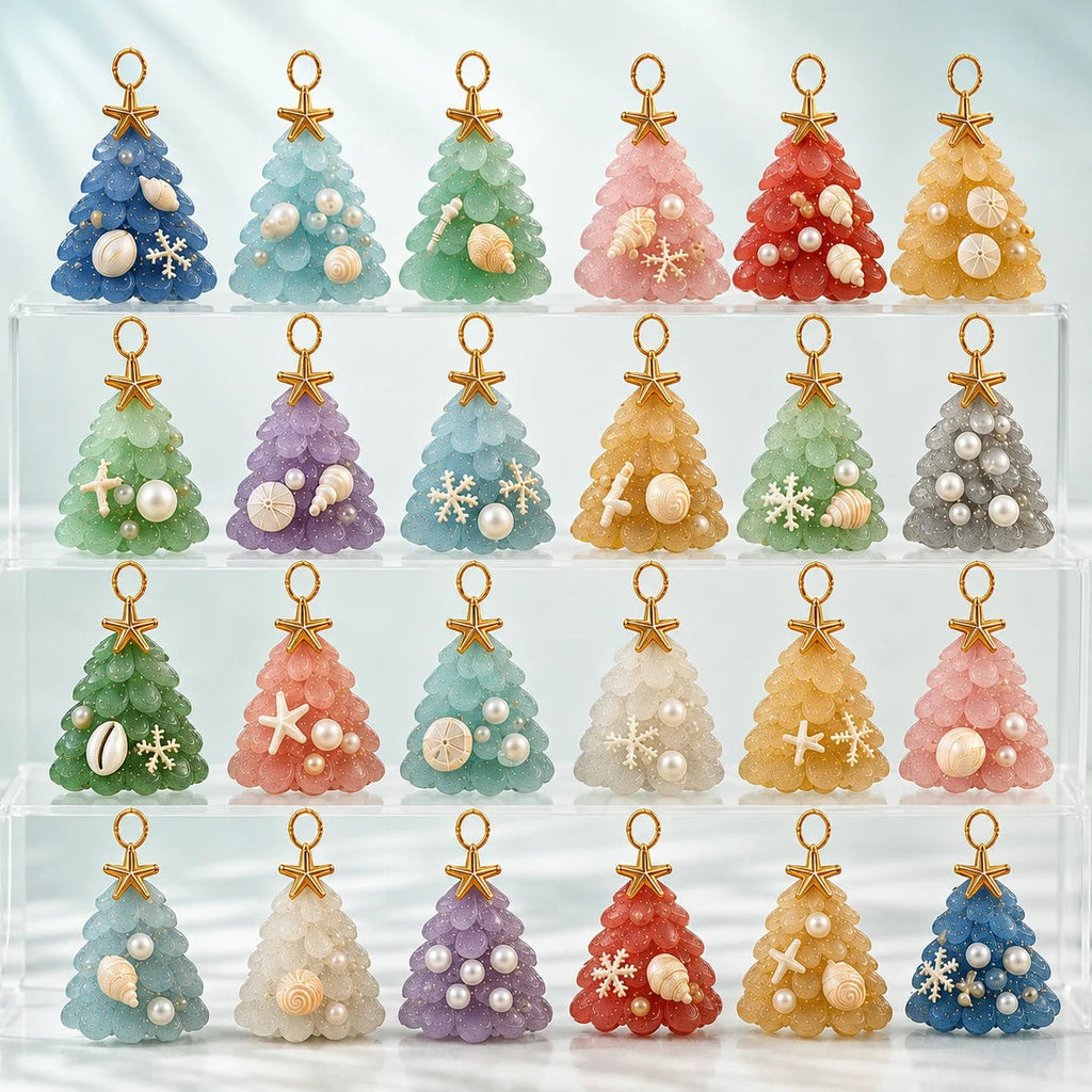 Sea Glass Christmas Tree Ornament Advent Calendar
