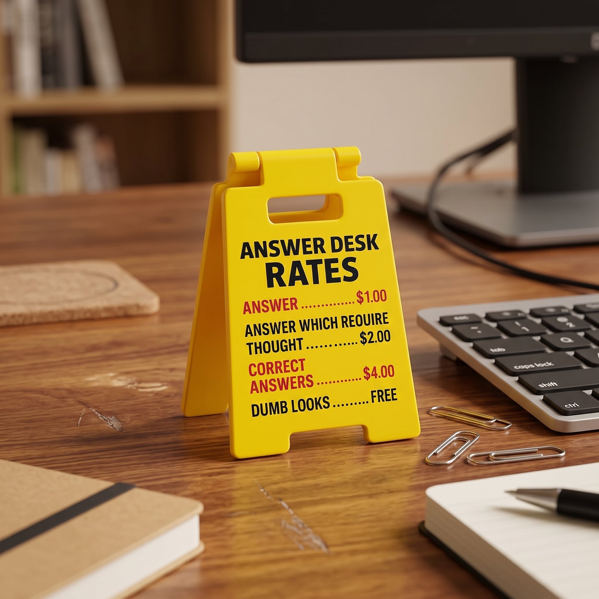 Funny Office Desk Sign