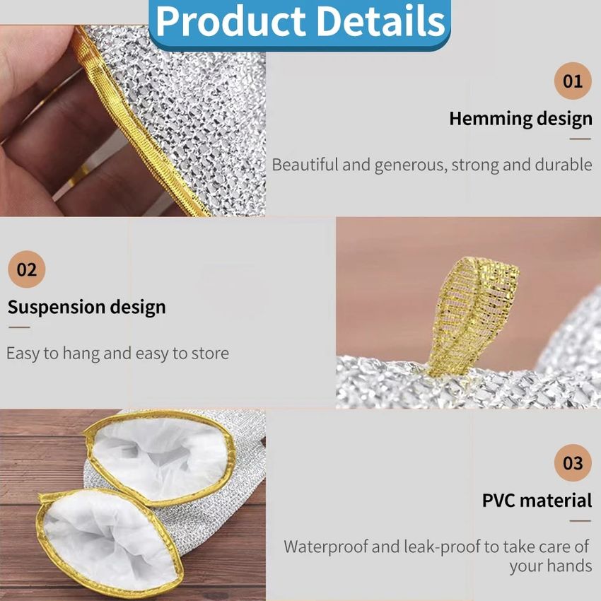Kitchen Essentials— Dishwashing Wire Gloves