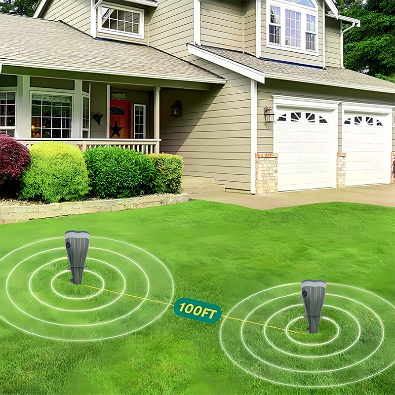 2026 HOT SALE50K+ SOLD! Solar Powered Waterproof Screw Mole Repellent