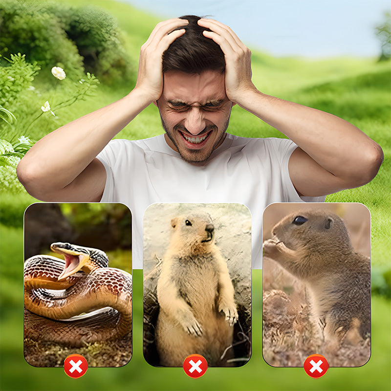 2026 HOT SALE50K+ SOLD! Solar Powered Waterproof Screw Mole Repellent
