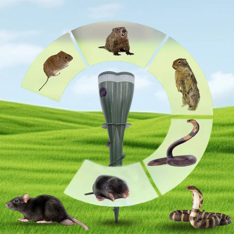 2026 HOT SALE50K+ SOLD! Solar Powered Waterproof Screw Mole Repellent