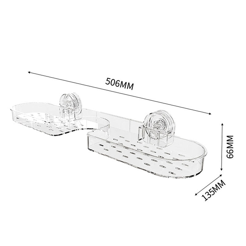 HOT SALESuction Cup Bathroom Storage Rack