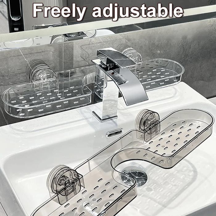 HOT SALESuction Cup Bathroom Storage Rack